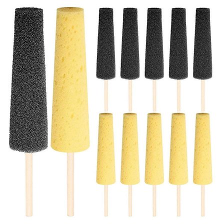 12 st Keramiksvamp för Lera Keramiksvampar med 2-Densitet Svampsticka för Keramik Lera Svamp för Keramik [DB]