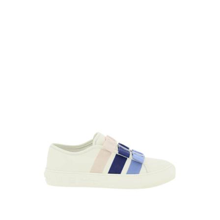 Salvatore Ferragamo slip on sneakers vara bow , Wit , Dames , Maat: 36 1/2 EU