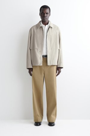 COS Men's Chinos I Bomull Med Vida Ben in Beige