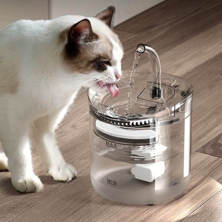Cat Water Fountain 1,8L Automatisk Drikkefontæne til kæledyr med sensor