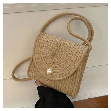 Handgjord vävd väska handväska 4 4