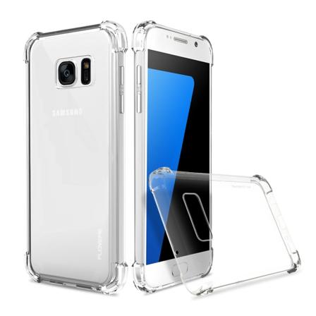 GALAXY S7 EDGE - Smart silikondeksel ekstra tykke hjørner Lila