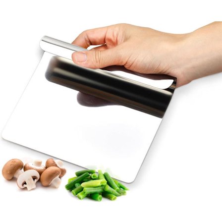 Dejskraber i rustfrit stål til bagning af pizza, kage, tærte og grøntsager