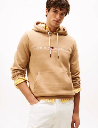 Tommy Hilfiger Tommy Logo Hoody - Brown - S