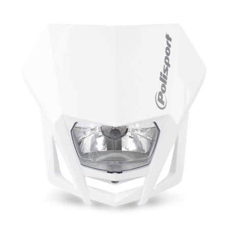 Plaque de Phare Polisport LMX Blanche