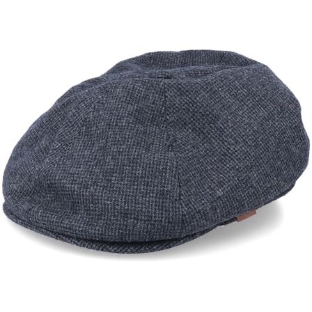 Barts - Grå flatcap Keps - Jamaica Anthracite Flat Cap @ Hatstore