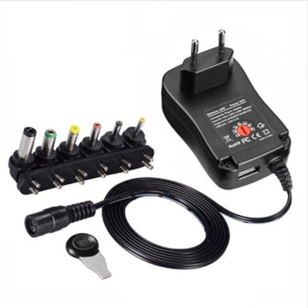 3V-12V 2.1A AC/DC-adapteri Säädettävä virtalähde Universaali adapterilaturi CCTV LED-valonauhalle