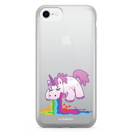 Bjornberry Skal Hybrid iPhone 7 - Kräkande Enhörning