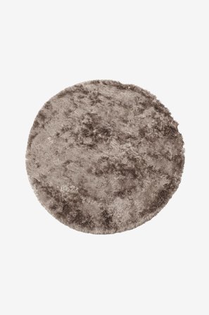 WOOOD - Matto Praline Ø 200 cm - Ruskea - Nukka- & ryijymatot - 200 - - Homeroom