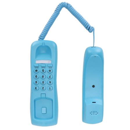 KXT628 Hotelltelefon Vägg/Bordsmodell med Sladd, Stilla, Paus, Omkringringning för Kontor Hem Hotell (Blå)