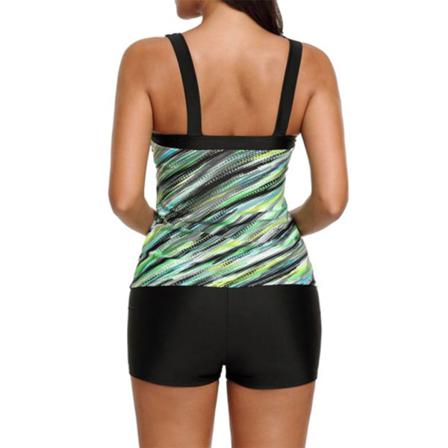 Kvinnor One Piece Digital Tye Dyed Print Swim Top