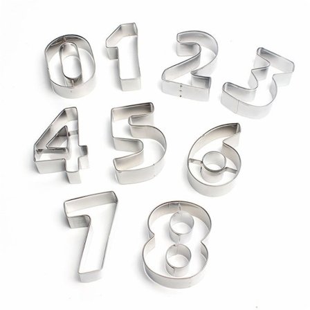 9 stk Bageforme Digitale Forme Kage-selv-værktøjer