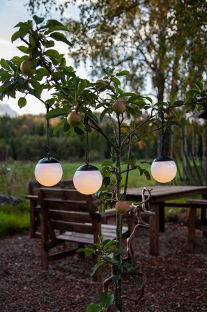 Jotex - GLOBUS solcelledekor 3-pk Hvit - Kjøp Utebelysning hos Jotex