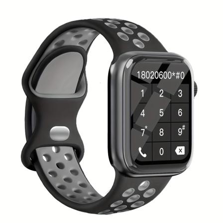 Fashion Wireless Call And Answer Smart Watch 4,65 cm tums helskärmspeklocka för män och kvinnor för flera sporter, uppringning/svarartelefoner Black &