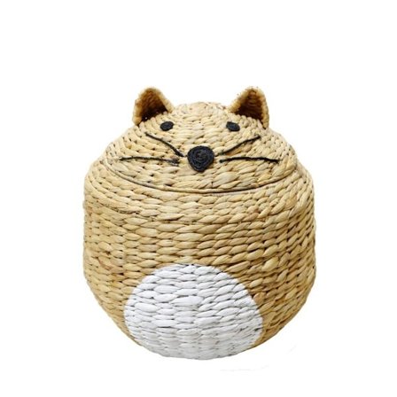 Hyacint opbevaringskurv med låg, 36x36x56 cm