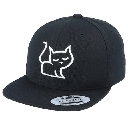 Kiddo Cap - Black - snapback - Cap - Kids 3D Kitten Black Snapback - Hatstore