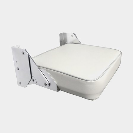 Siège rabattable bateau ESM, 45.7 x 44 cm, blanc