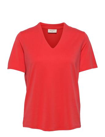 Fqyr-Ss-Bl T-shirts & Tops Short-sleeved Röd FREE/QUENT
