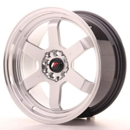 1 aluminiumsfælg Japan Racing JR12 17x8 ET35 5x112-120 Hyper Silver med ring 73,1