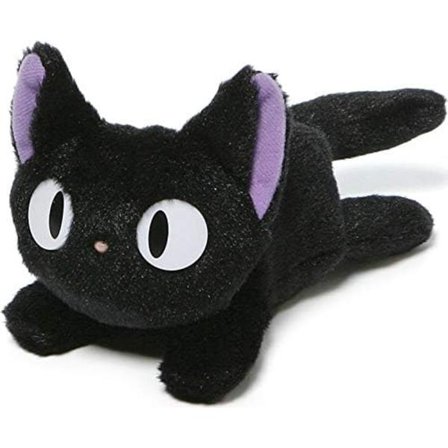 Papupussi Kissa Pehmolelu Täytetty Eläin, 6.5", Musta