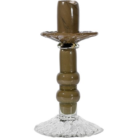 Byon Lara S lysestage 22 cm, grøn/klar | KitchenOne