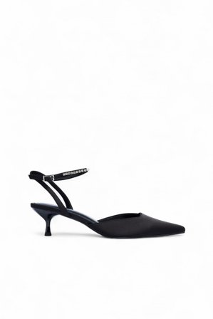 NA-KD - Pumps med slingback og stropper med rhinestones - Sko Nyttårsaften - Svart - EU 41