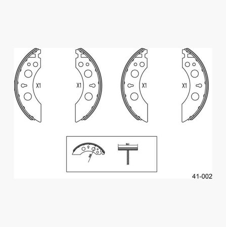 Bromsbackar för två hjul - Biltema