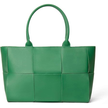 Damehåndveske, skulderveske i skinn, stor håndveske