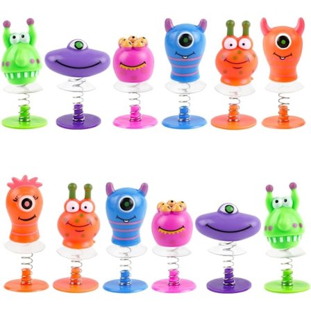 12 stycken Monster Hoppdjur, Festpresenter för Barn, Hoppande Monster, Festdekorationer, Festpresenter för Barn, Leksaker, Födelsedagspresenter (5 