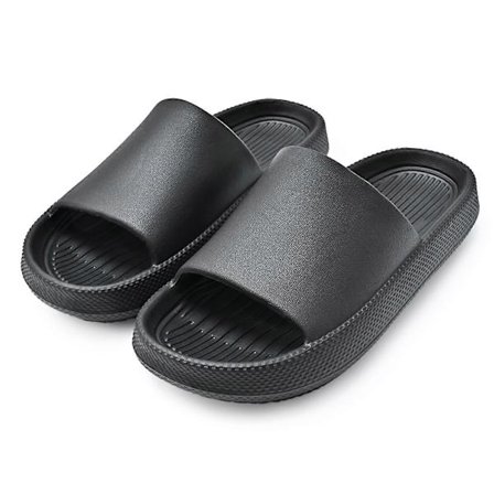 Dame Herre Skridsikre Hurtigtørrende Badesandaler Tykke Platform Slippers Badeværelse Poolside Sandaler Superbløde Massage Hjemmesko til Indendørs og 
