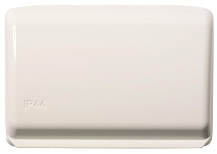 Elko EKO06763 Vägguttag 2-vägs, IP44 Vit, Strömbrytare & vägguttag