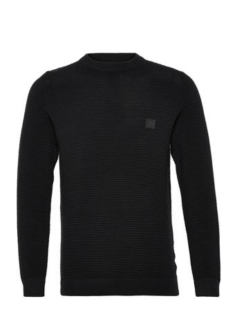 Sdvalencia Knit Pullover Stickad Tröja M. Rund Krage Svart Solid