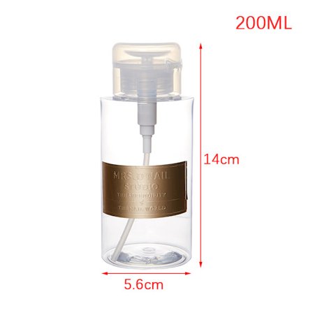 150/200/300 ml Nail Art Pump Dispenser Tom Bottle Remover Mak