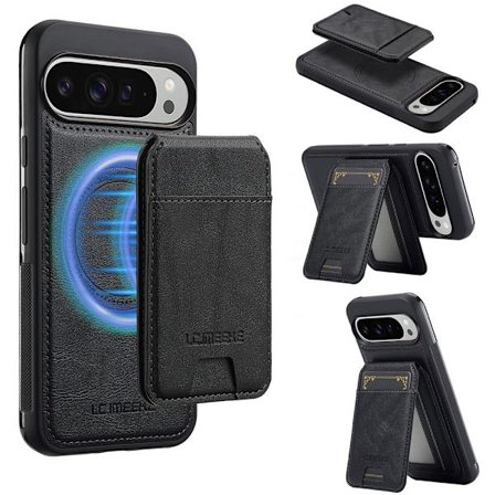 LC.IMEEKE Google Pixel 10/10 Pro/9/9 Pro Skal Magnetiskt Kortfack