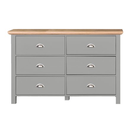 Scala 6 lådig Byrå Grå/Brun