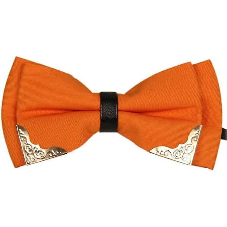 Acsergery Herr Förknuten Fluga Gyllene Metallkantad Två Lager Flugor Gåva