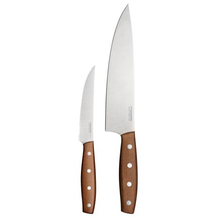 Fiskars Folken knivsett 2 deler, tre