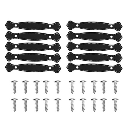 Läderdörrhandtag för skåp, köksskåp, möbelhandtag, garderobslåda