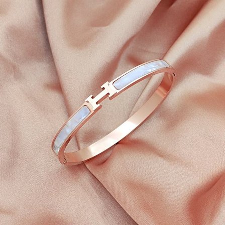 H-bokstav armband, H-bokstav spänne Trendigt pararmband Herr- och dammodeller, en gåva till henne eller honom