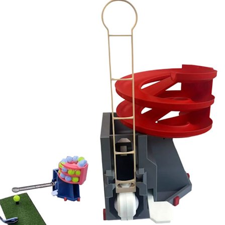 Golfballkaster Pro Golfs Ball Launcher Treningshjelp Mellom