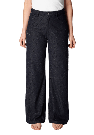 Carin Wester Raka jeans med lös passform CALLIE Blå 38