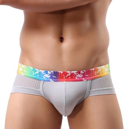 Andningsbara Underkläder För Män U Convex Pouch Low Waist Modal Mesh