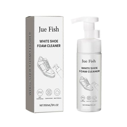 Multifunktionell vit skorengöringsskum - Fläckborttagare & Uppljusare, 150ml