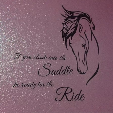 3D PVC Vandtæt Vægsticker Hestehoved Maleri Tapet