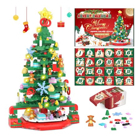 Julekalender, 24-dagers nedtelling utendørsverktøy agn fiskeverktøy Jul nedtelling, Juledekorasjoner, adventskalender