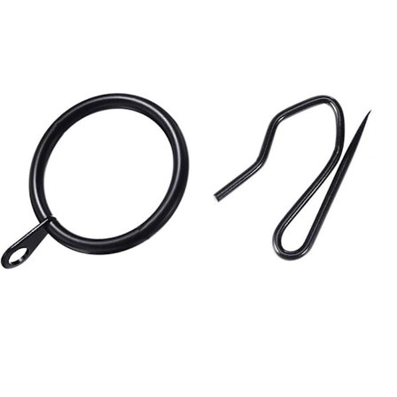 40 stk. gardinkroge til gardiner Gardinringe med krog Gardin