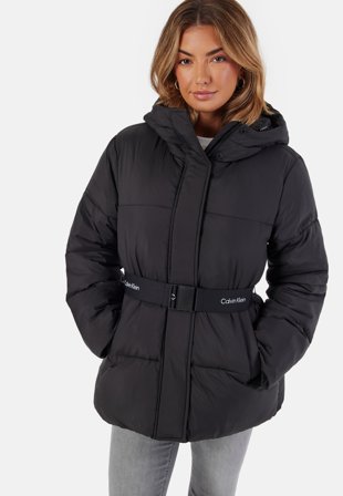 Calvin Klein Jeans Logo Belt Short Puffer BEH Ck Black Klær