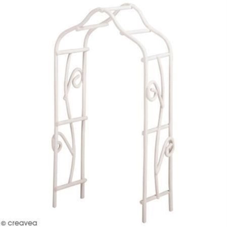 Miniatyrträdgårdsdekoration - Rayher - Liten pergola - Plåt - 5 x 10 cm - Perfekt för mini trädgårdar