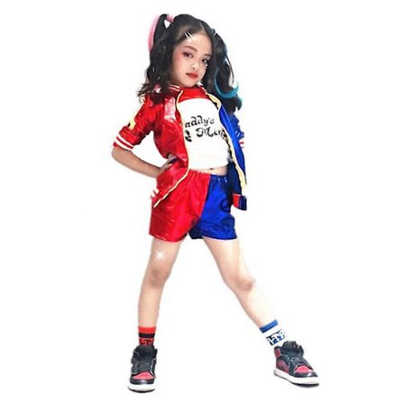 Jenter Clown Cosplay kostyme Halloween Party W -