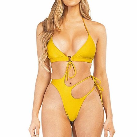 Bikini Sexig print baddräkt i ett stycke för kvinnor